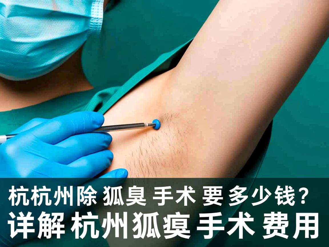 杭州除狐臭手术要多少钱？详解杭州狐臭手术费用