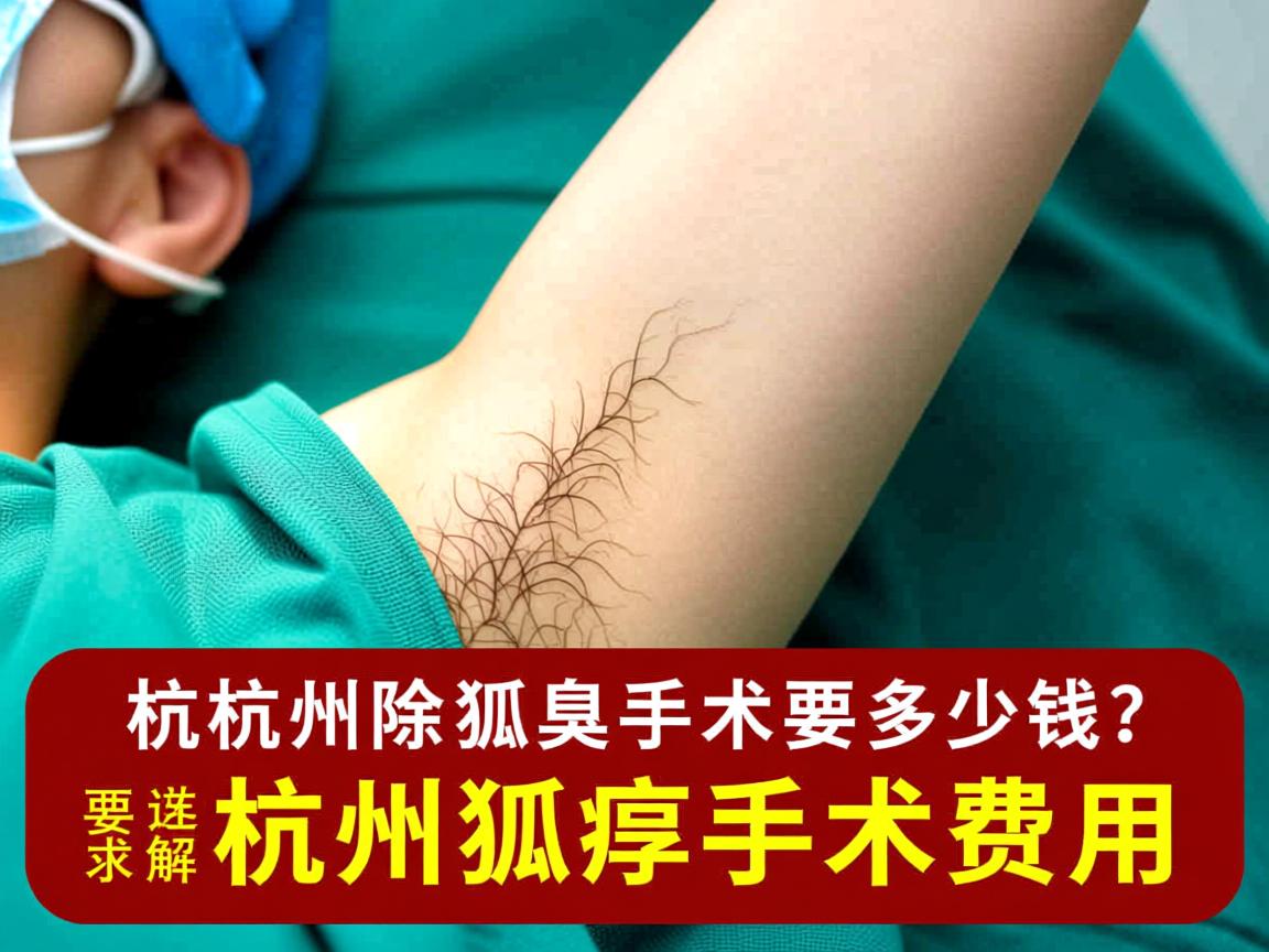 杭州除狐臭手术要多少钱？详解杭州狐臭手术费用