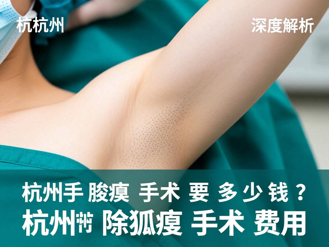 杭州腋臭手术要多少钱？深度解析杭州除狐臭手术费用