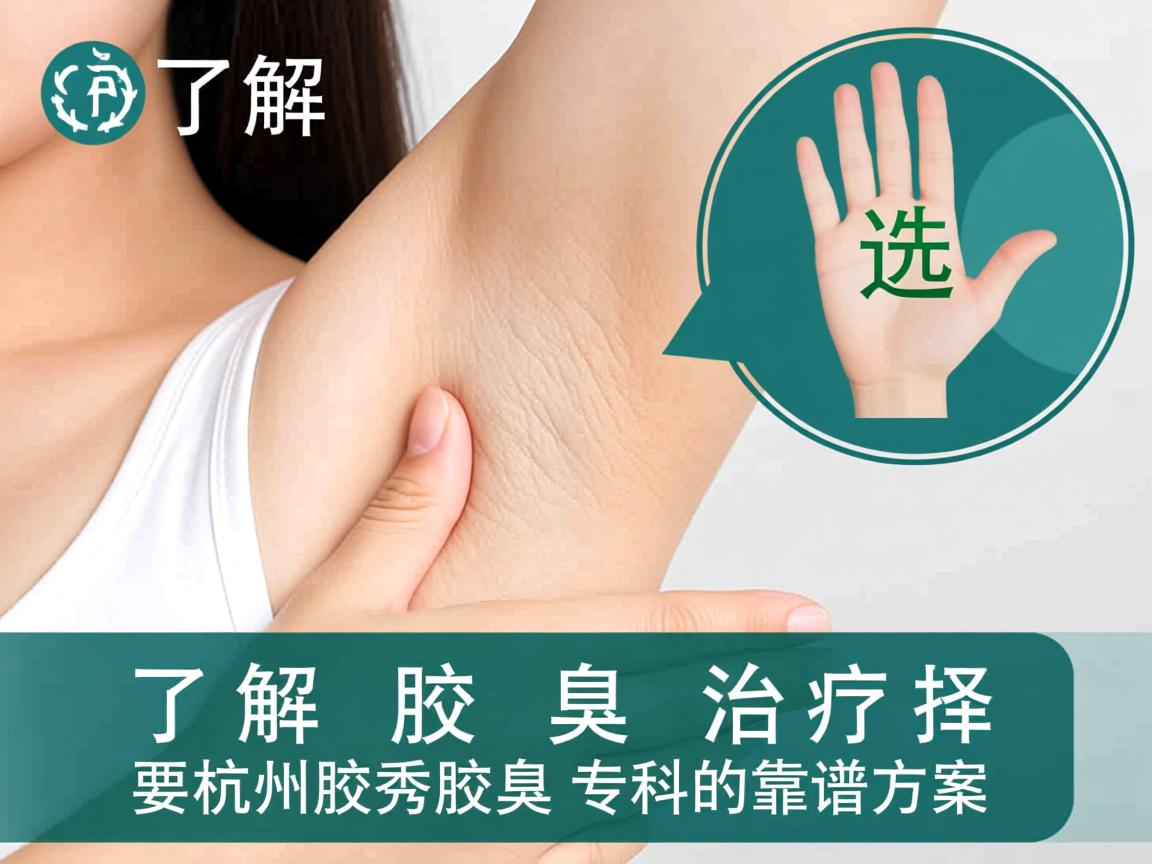 了解腋臭治疗，选择杭州腋秀腋臭专科的靠谱方案