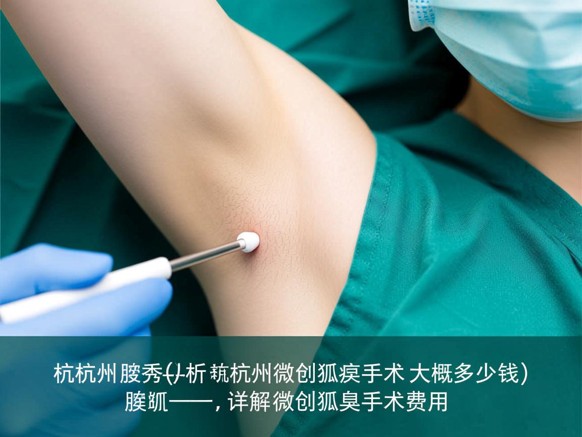 杭州腋秀解析，杭州微创狐臭手术大概多少钱，详解微创狐臭手术费用