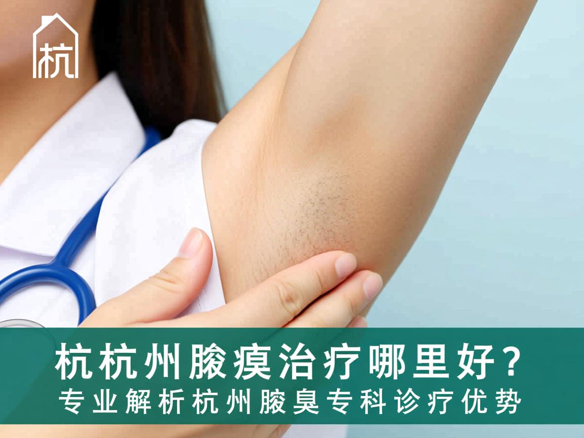 杭州腋臭治疗哪里好？专业解析杭州腋臭专科诊疗优势