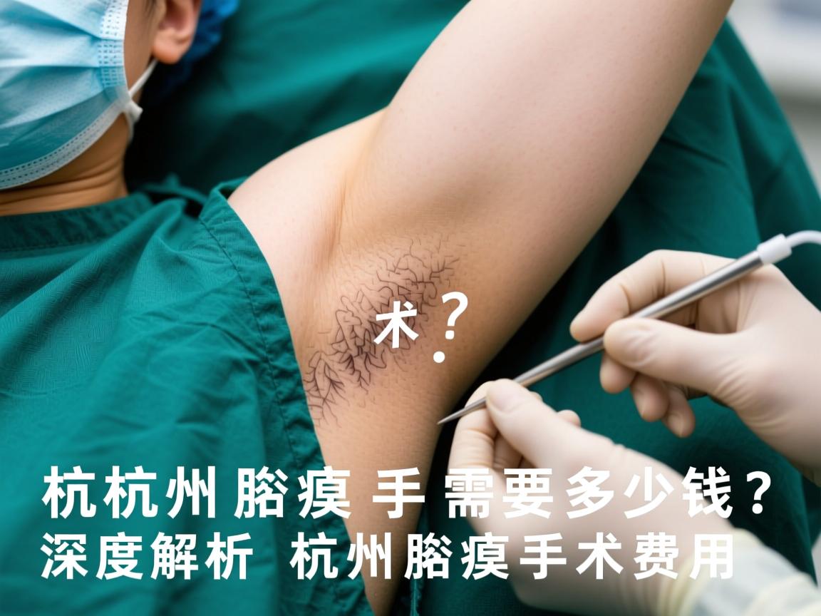 杭州腋臭手术需要多少钱？深度解析杭州腋臭手术费用