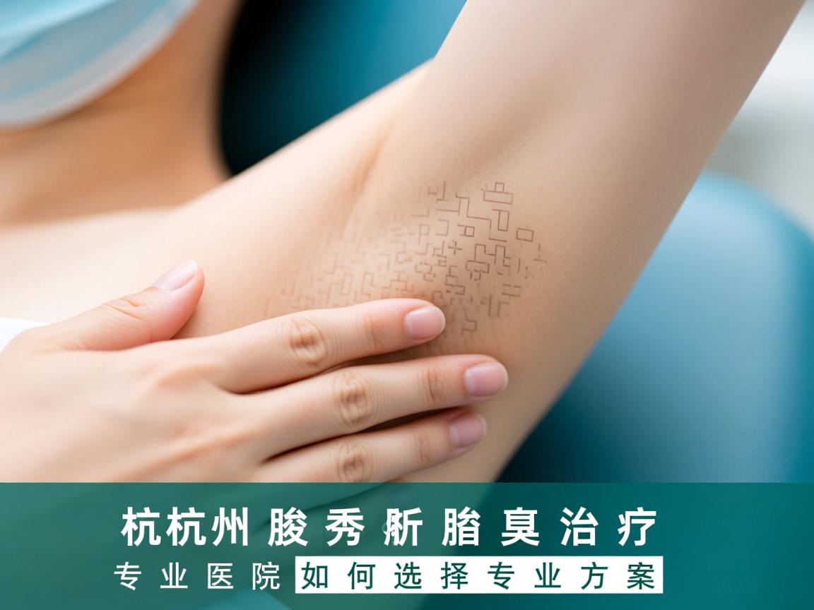 杭州腋秀解析腋臭治疗，专业医院如何选择专业方案
