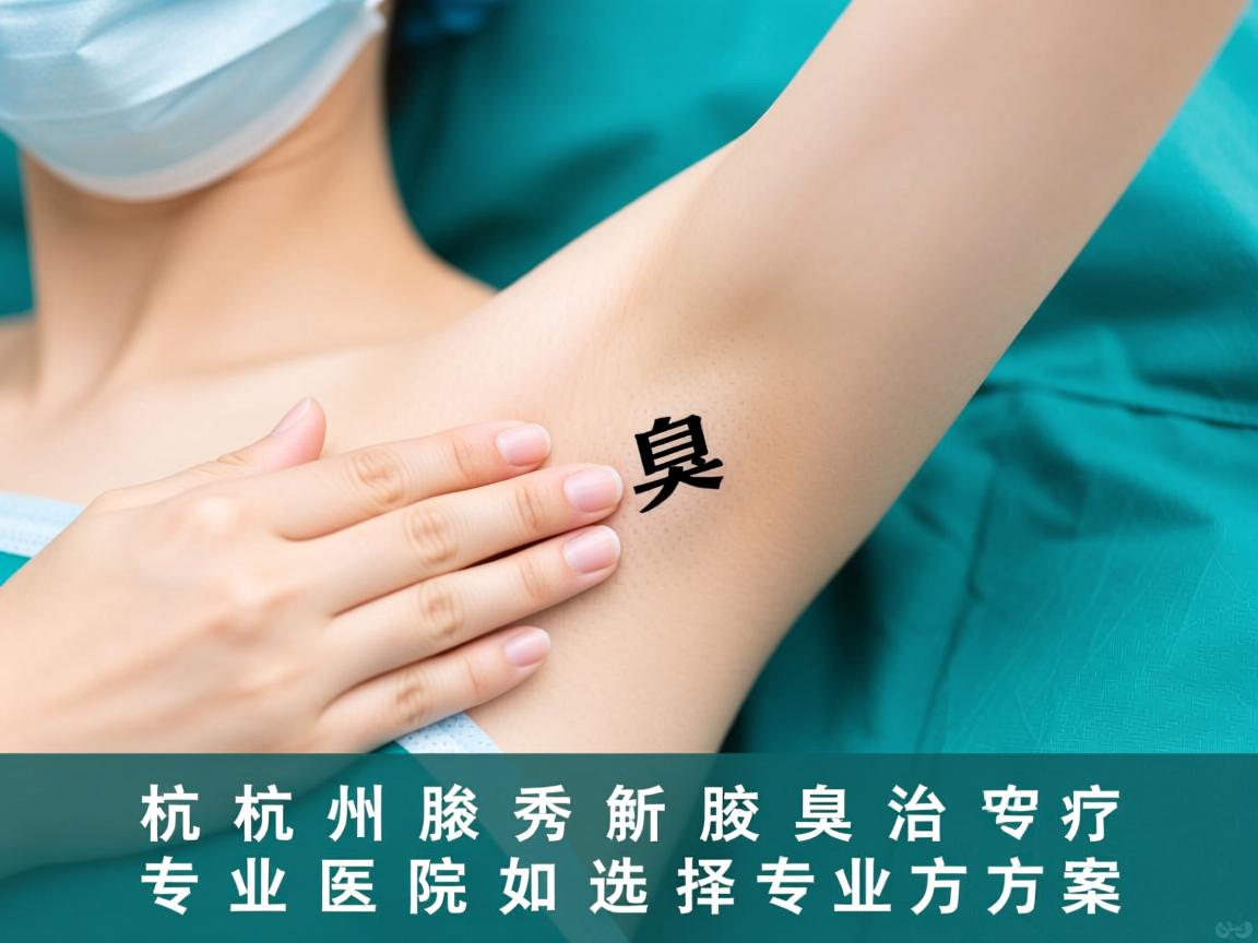 杭州腋秀解析腋臭治疗，专业医院如何选择专业方案