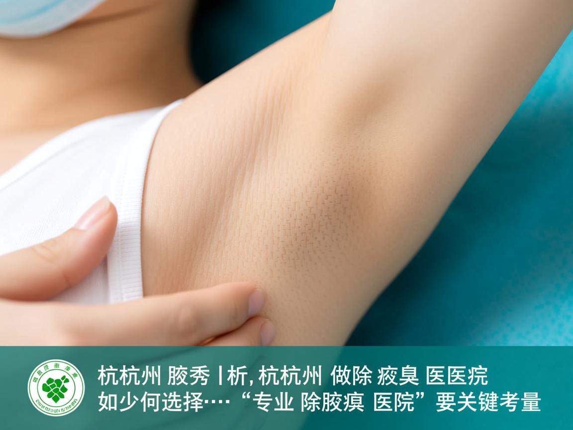 杭州腋秀解析，杭州做除腋臭医院如何选择，专业除腋臭医院的关键考量