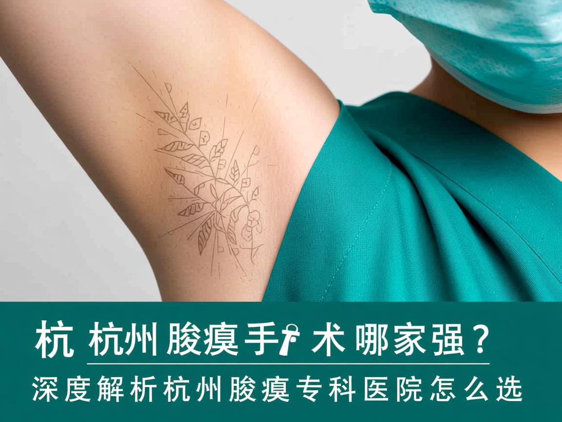 杭州腋臭手术哪家强？深度解析杭州腋臭专科医院怎么选