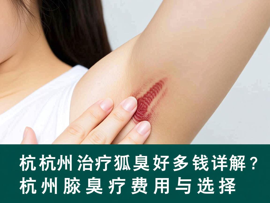 杭州治疗狐臭好多钱？详解杭州腋臭诊疗费用与选择