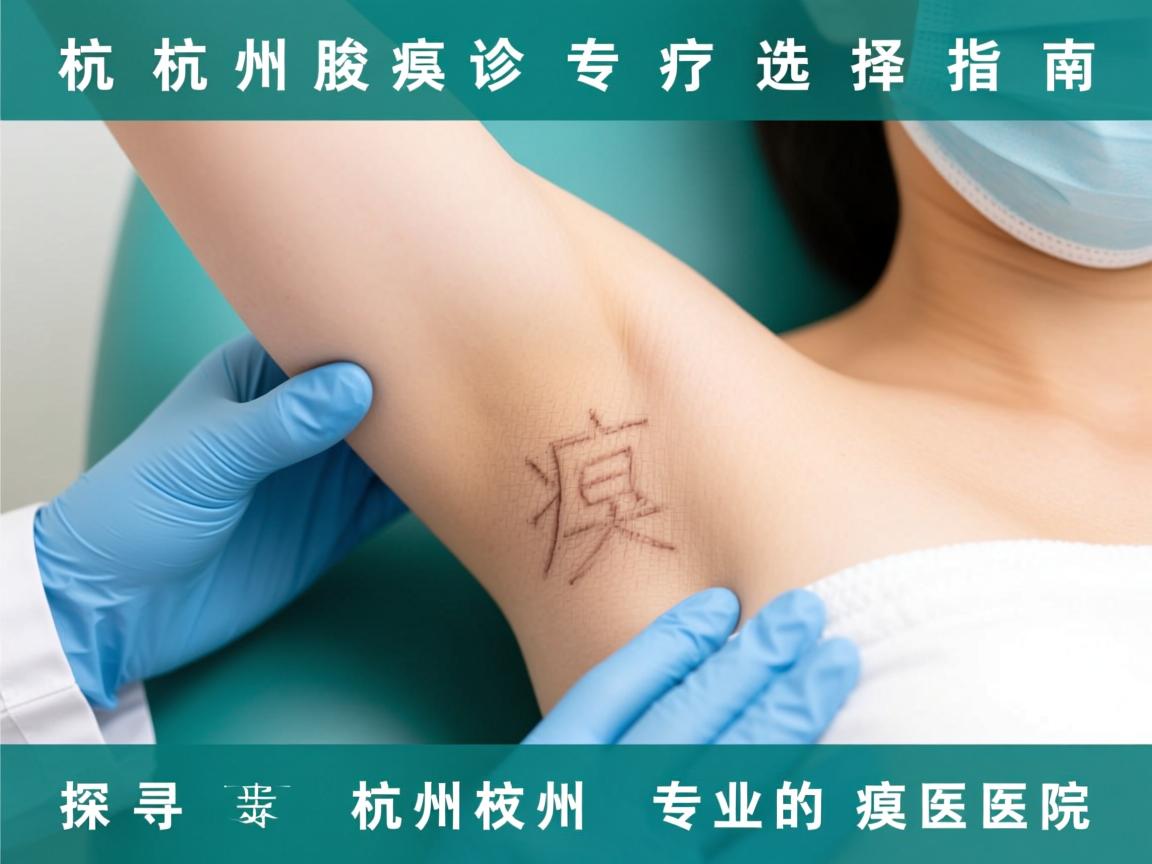 杭州腋臭诊疗选择指南，探寻杭州专业的腋臭医院