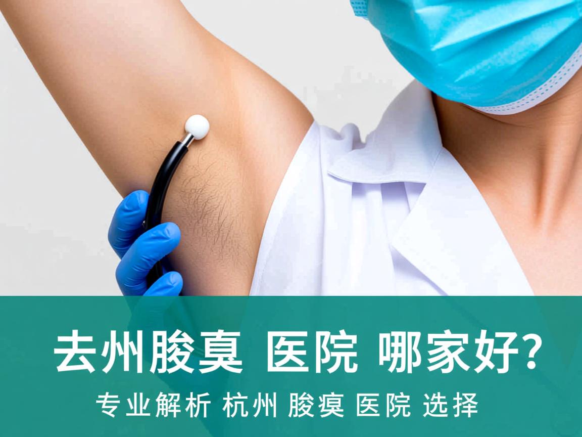 杭州去腋臭医院哪家好？专业解析杭州腋臭医院选择