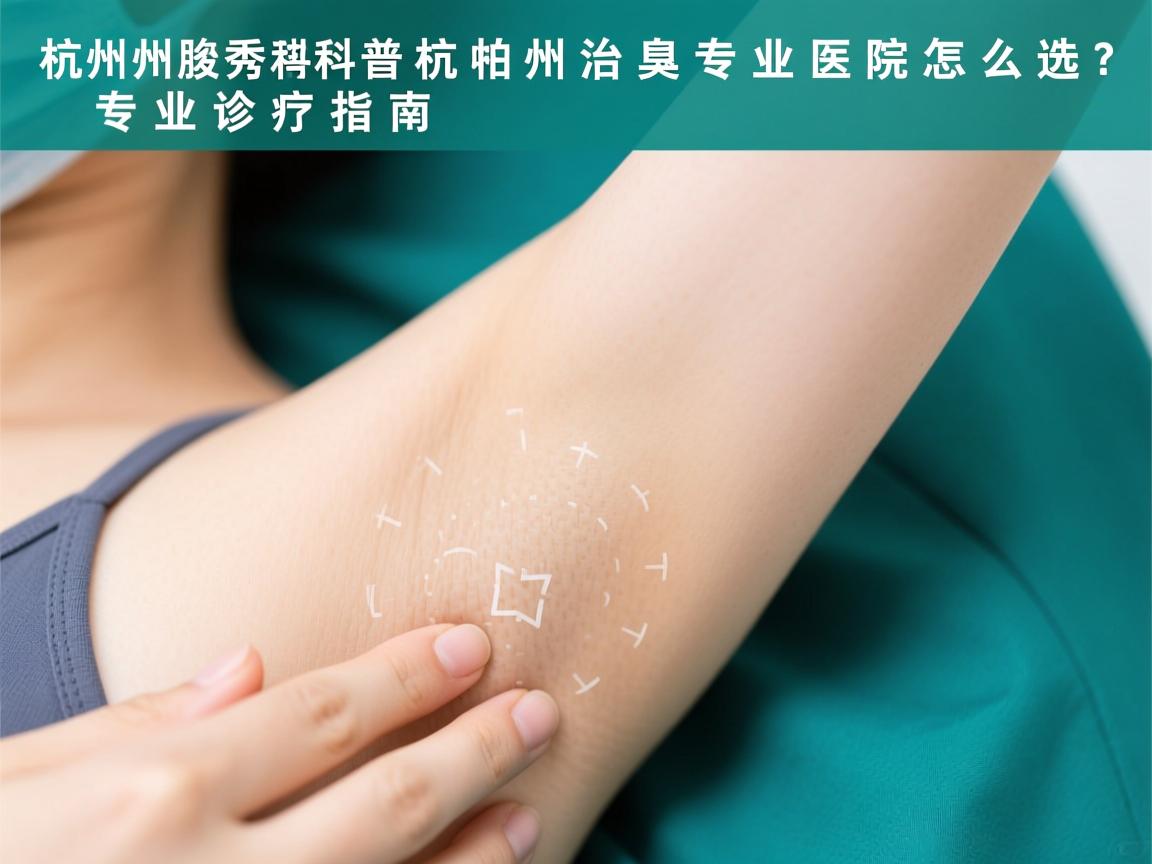 杭州腋秀科普，杭州治腋臭专业医院怎么选？专业诊疗指南