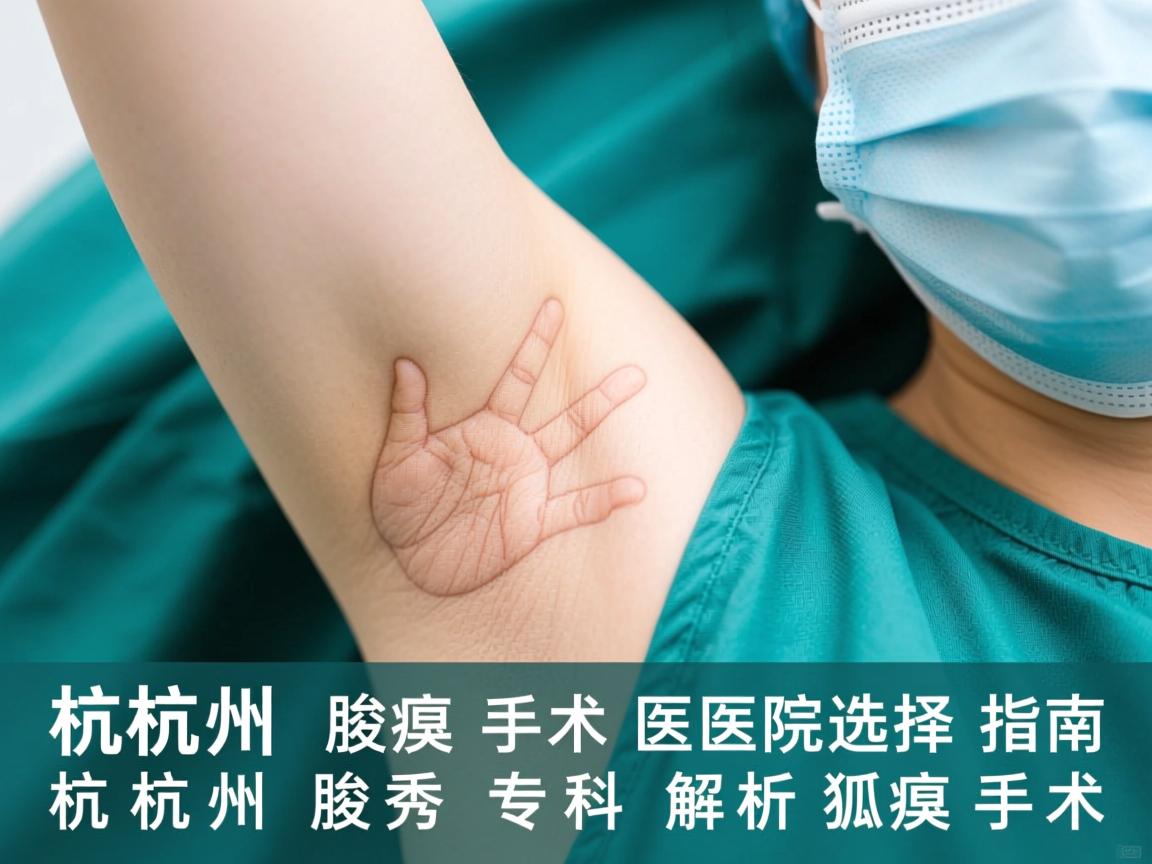 杭州腋臭手术医院选择指南，杭州腋秀专科解析狐臭手术