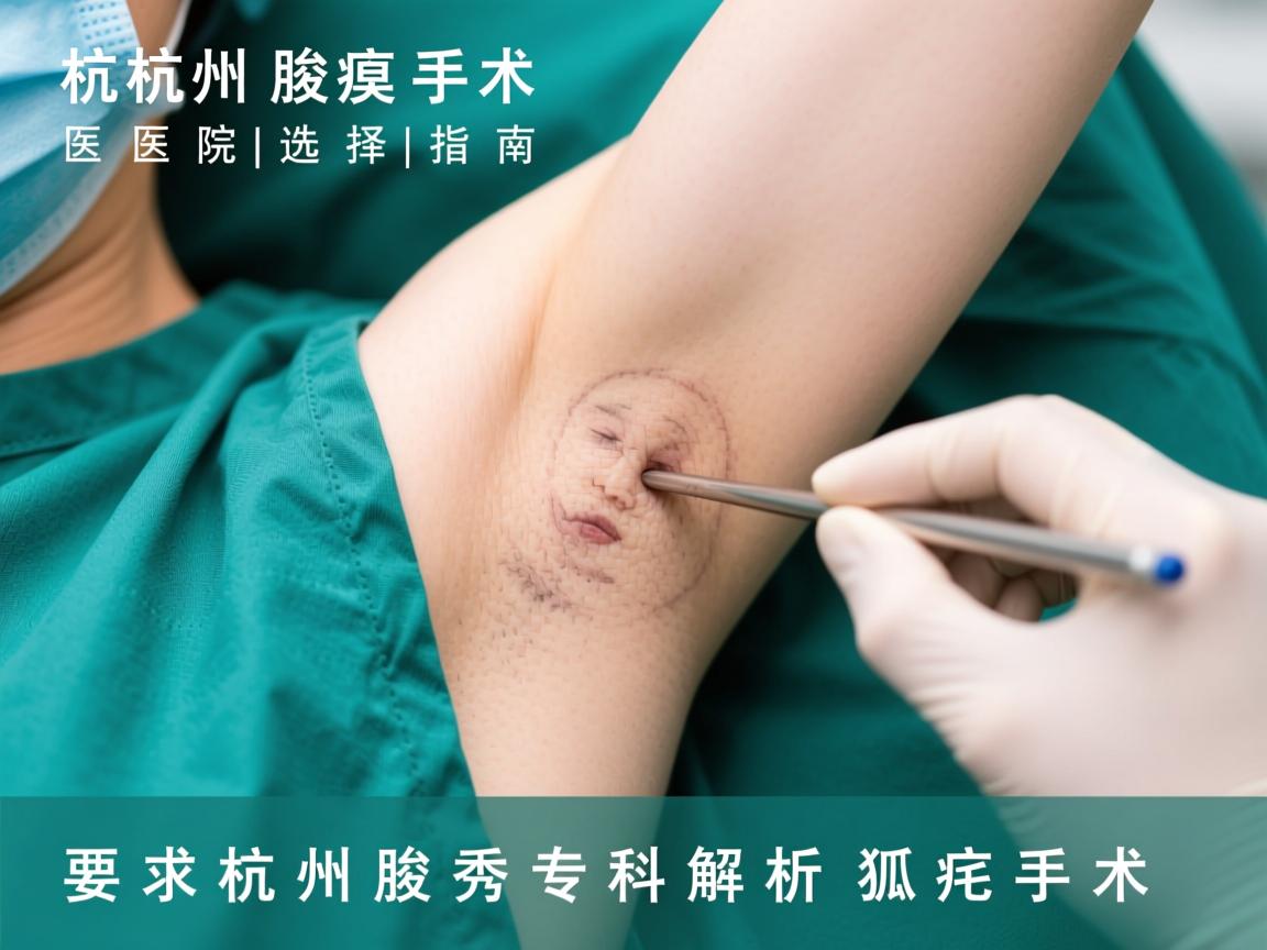 杭州腋臭手术医院选择指南，杭州腋秀专科解析狐臭手术