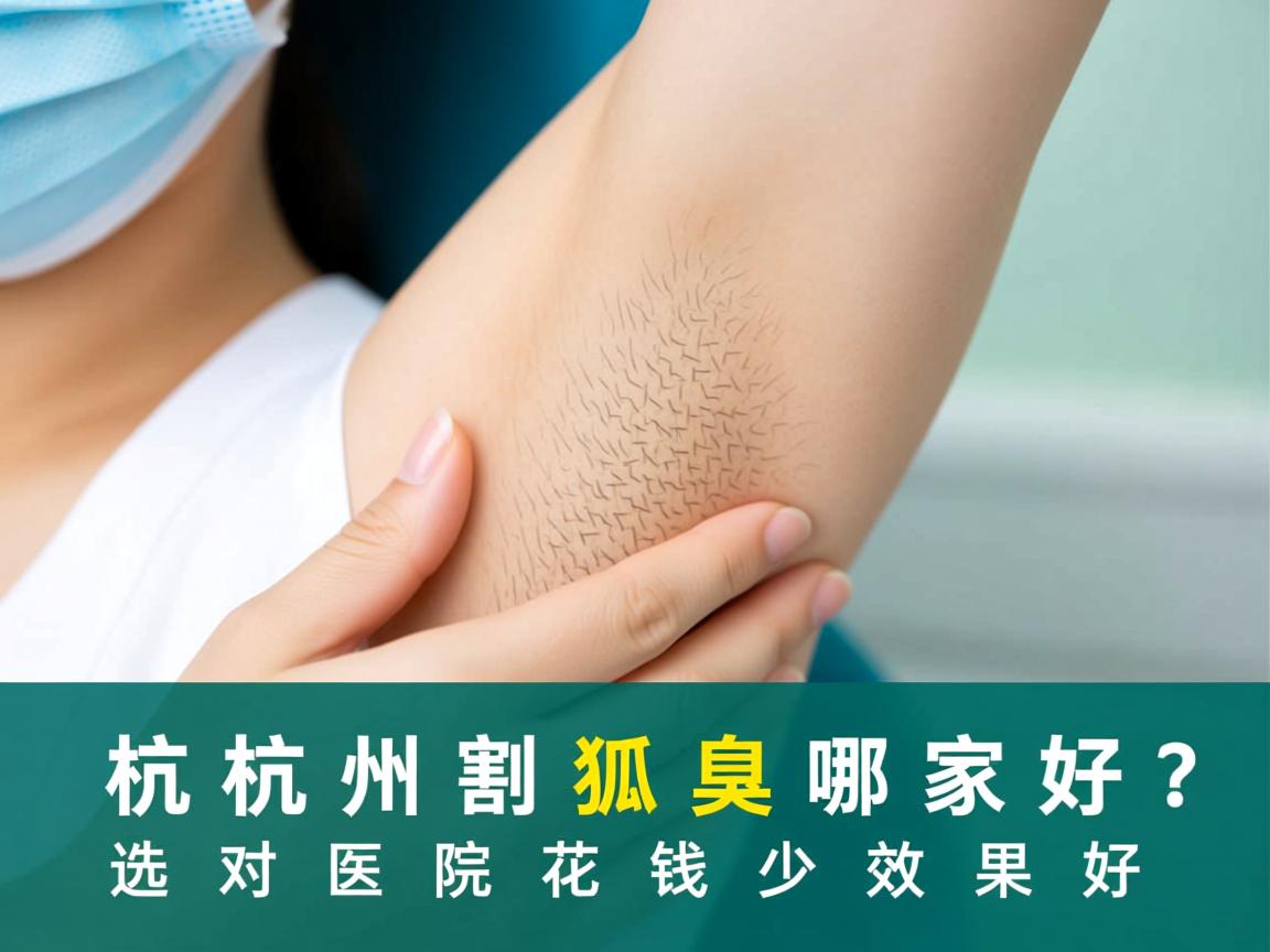 杭州割狐臭哪家好？选对医院花钱少效果好