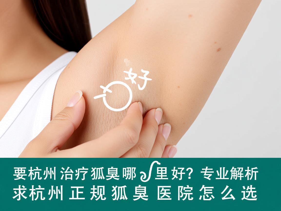 杭州治疗狐臭哪里好？专业解析杭州正规狐臭医院怎么选