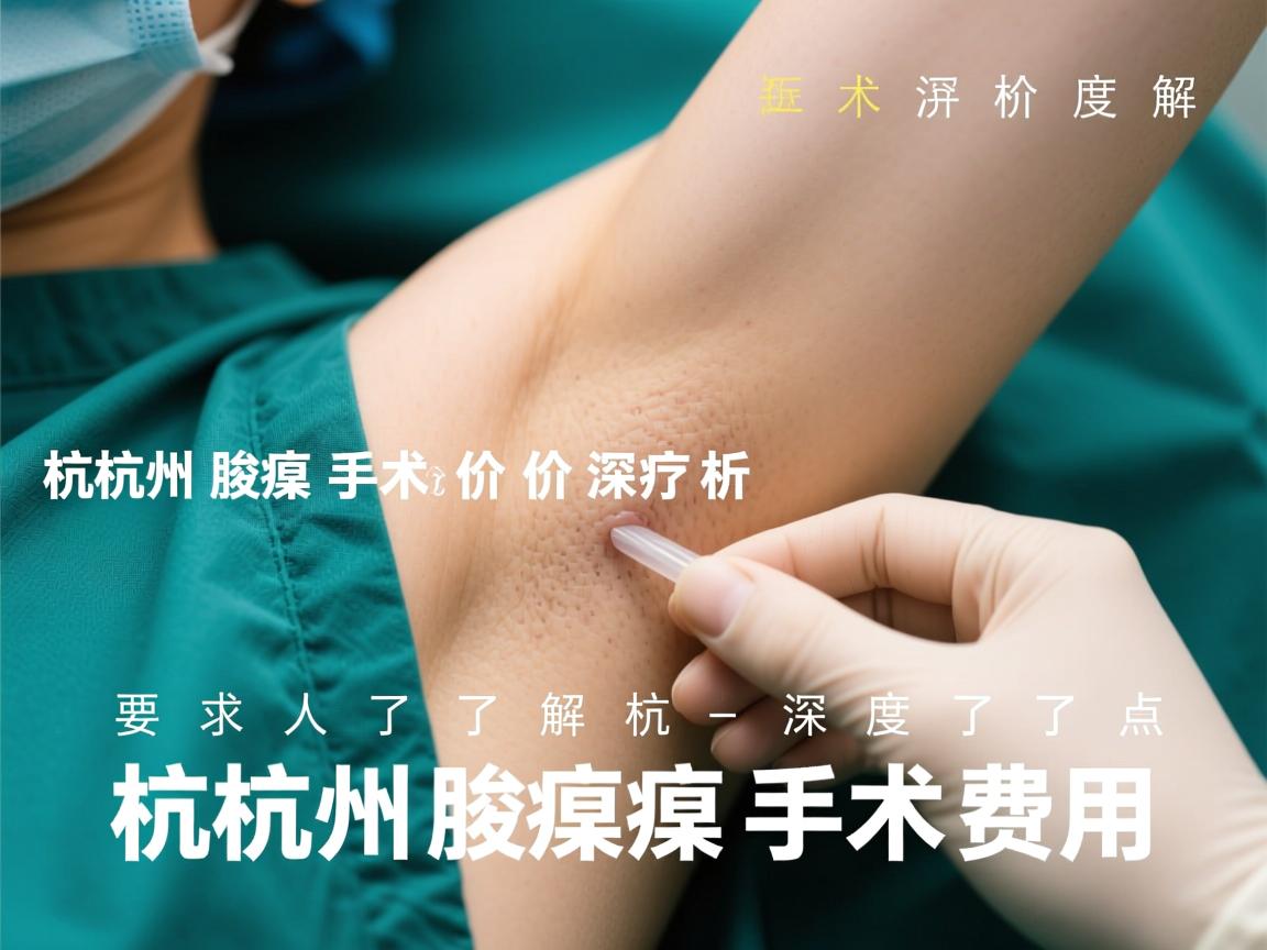 杭州腋臭手术价格解析，深度了解杭州腋臭手术费用