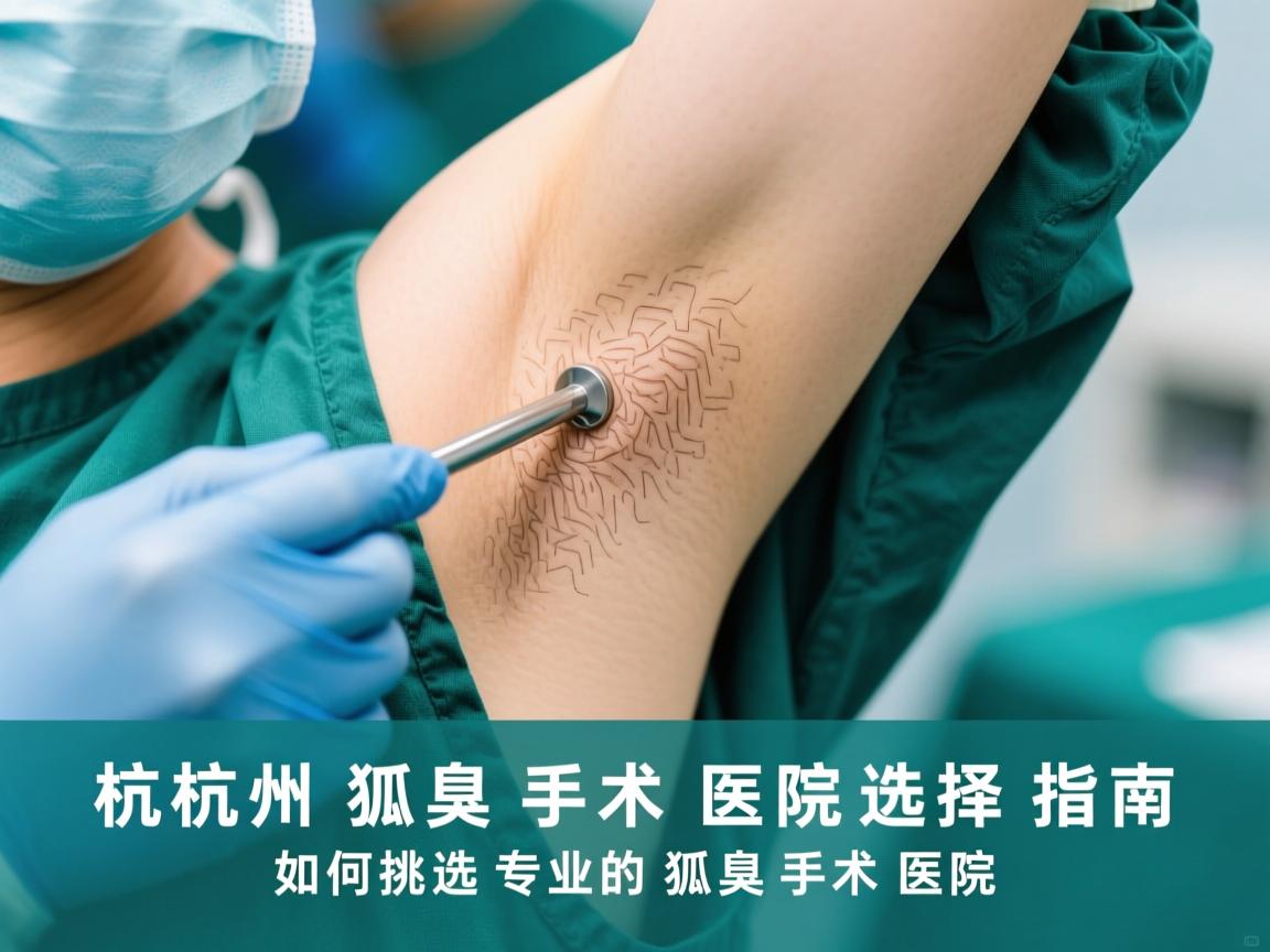 杭州狐臭手术医院选择指南，如何挑选专业的狐臭手术医院