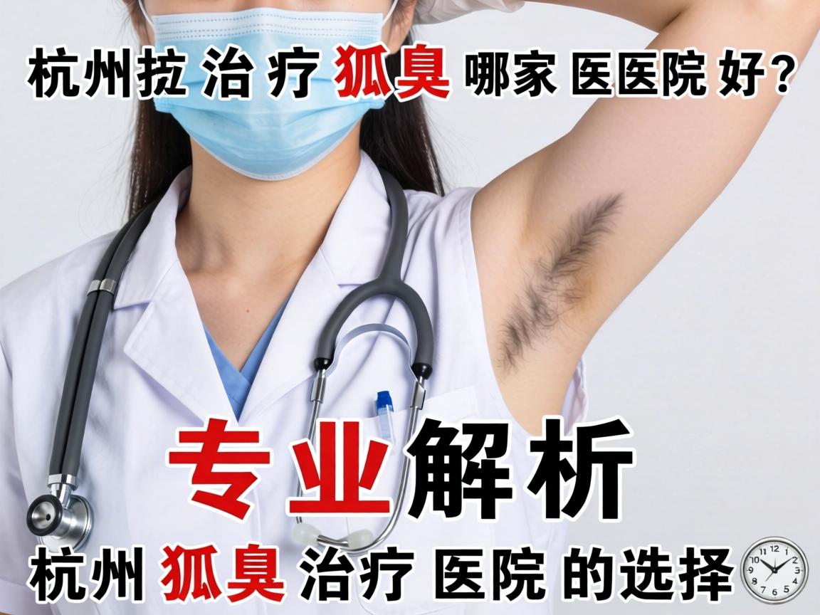 杭州治疗狐臭哪家医院好？专业解析杭州狐臭治疗医院的选择