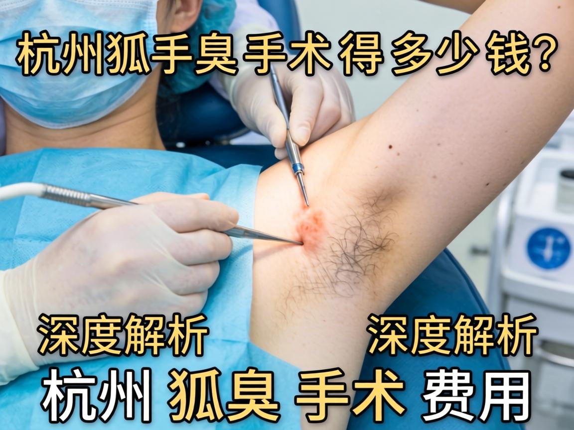 杭州狐臭手术得多少钱？深度解析杭州狐臭手术费用