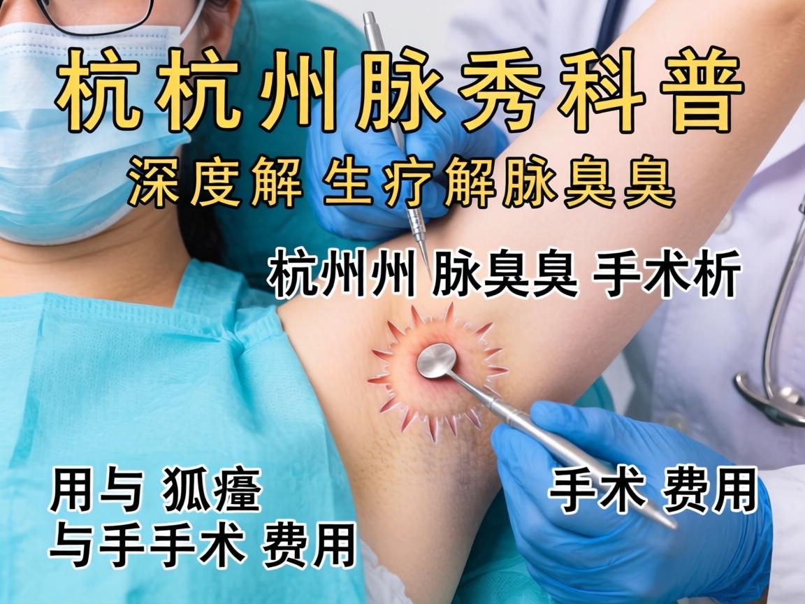 杭州腋秀科普，深度解析杭州腋臭手术费用与狐臭手术费用