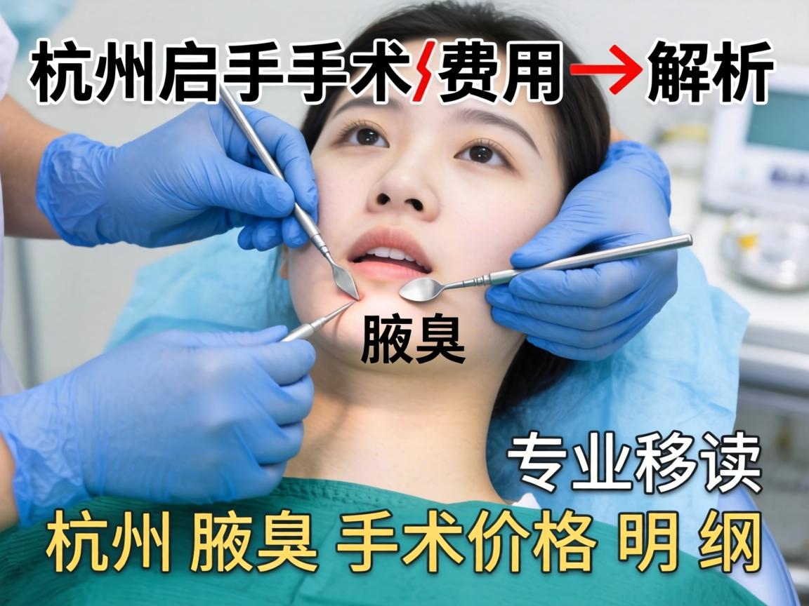杭州腋臭手术费用解析，专业解读杭州腋臭手术价格明细
