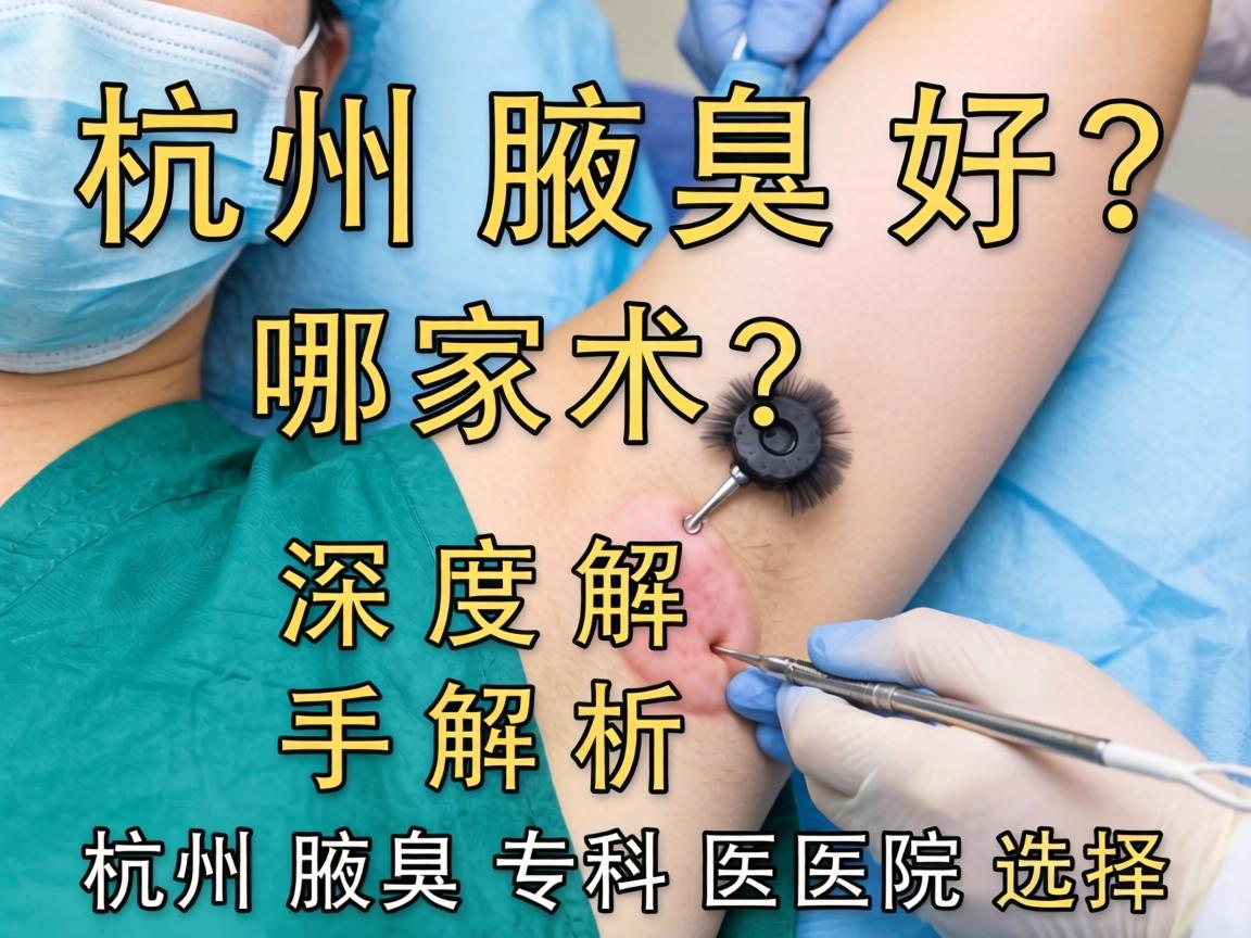 杭州腋臭手术哪家好？深度解析杭州腋臭专科医院选择
