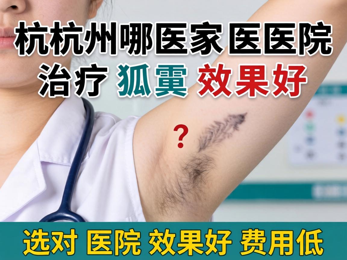 杭州哪家医院治疗狐臭效果好？选对医院效果好费用低