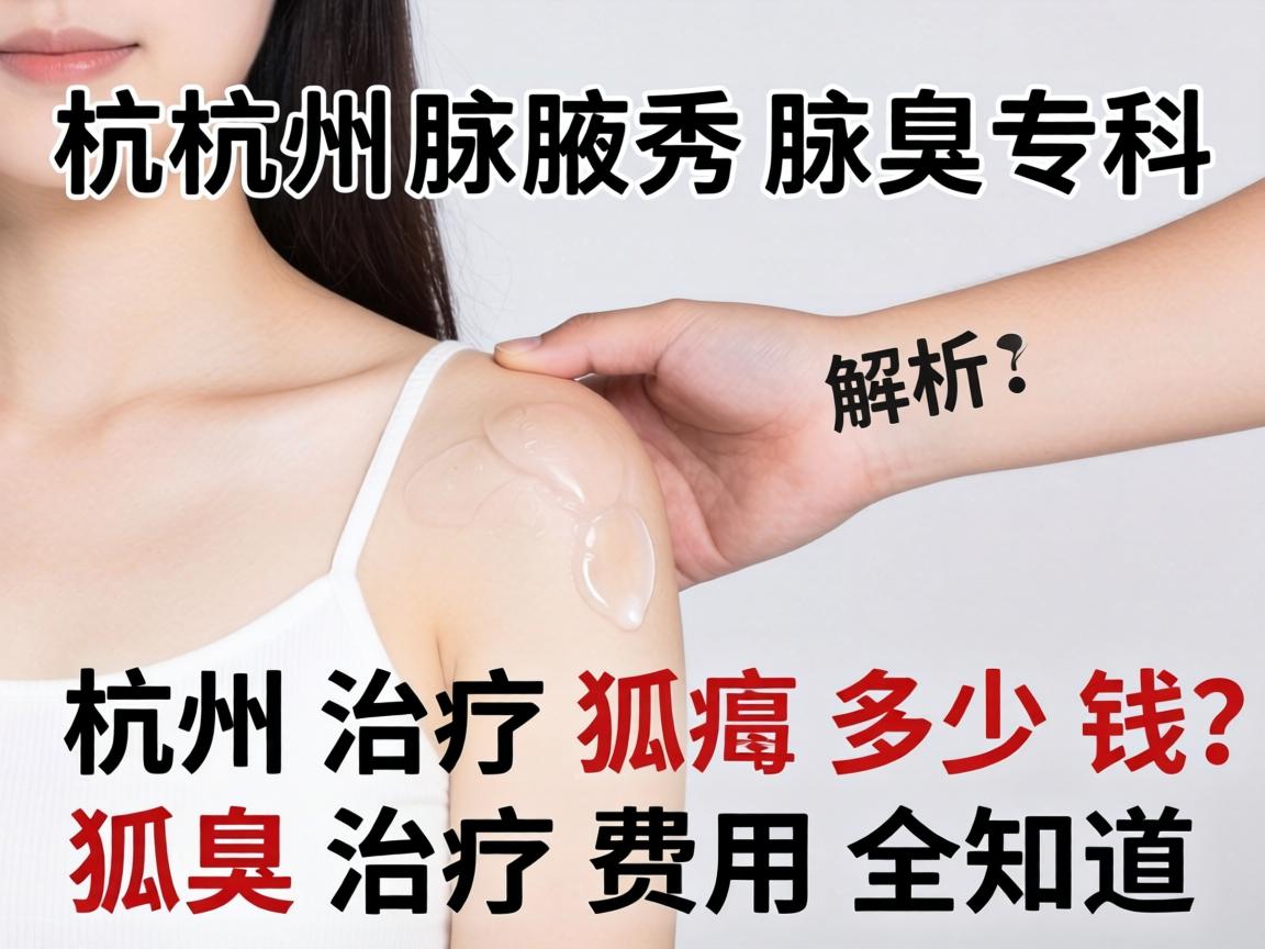 杭州腋秀腋臭专科解析，杭州治疗狐臭多少钱？狐臭治疗费用全知道