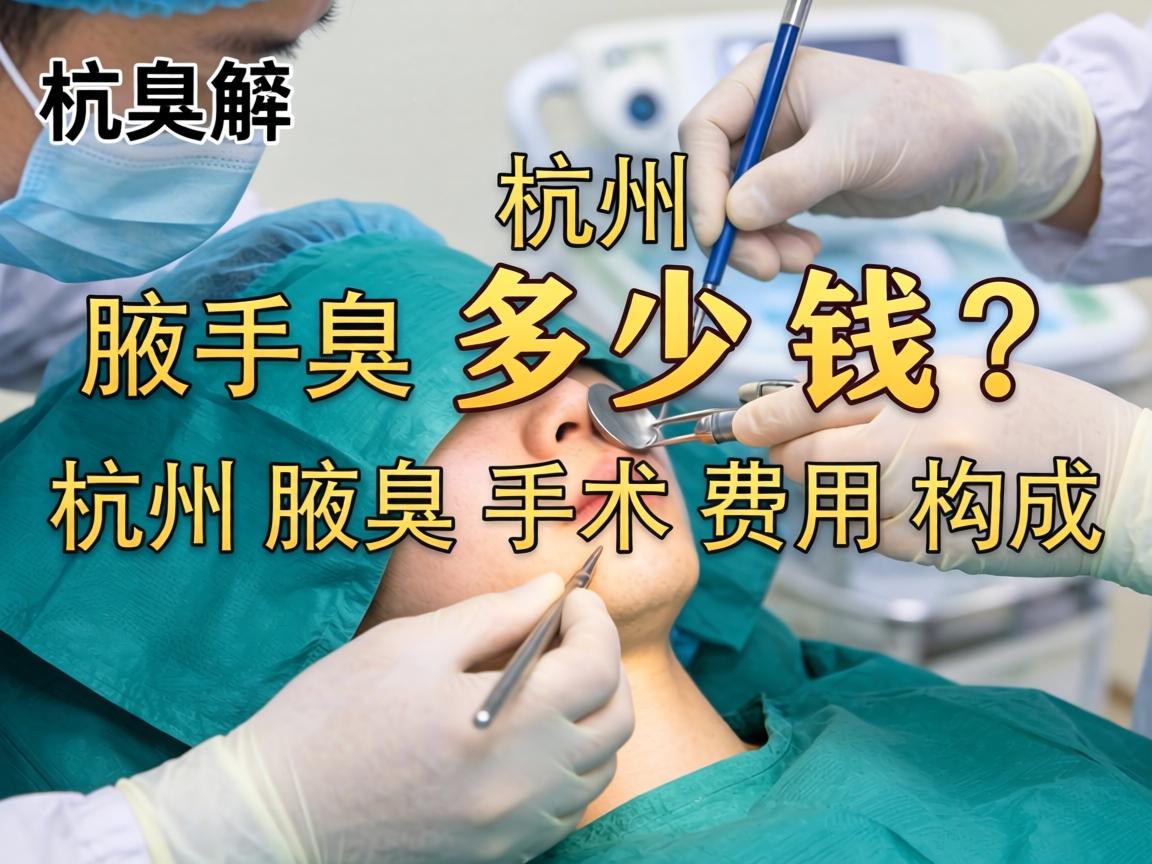 杭州腋臭手术多少钱？详解杭州腋臭手术费用构成