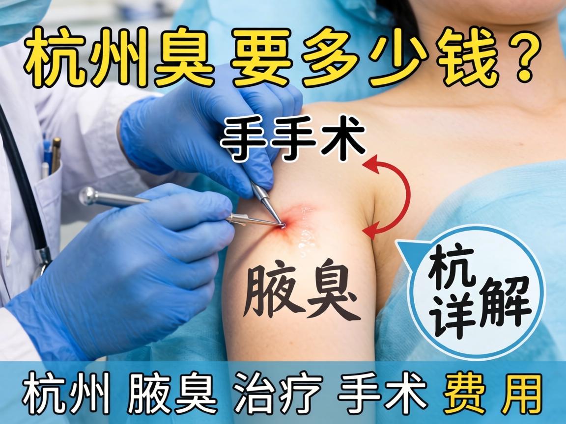 杭州腋臭手术要多少钱？详解杭州腋臭治疗手术费用