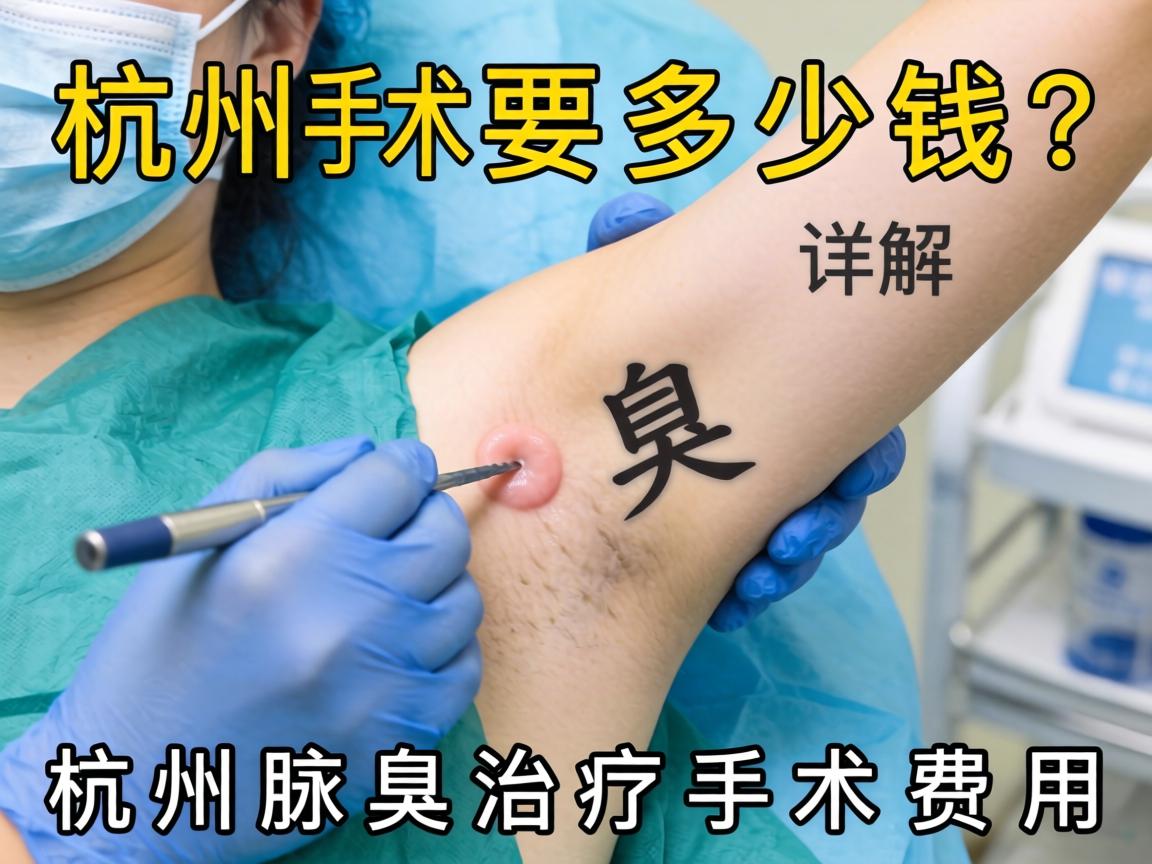 杭州腋臭手术要多少钱？详解杭州腋臭治疗手术费用