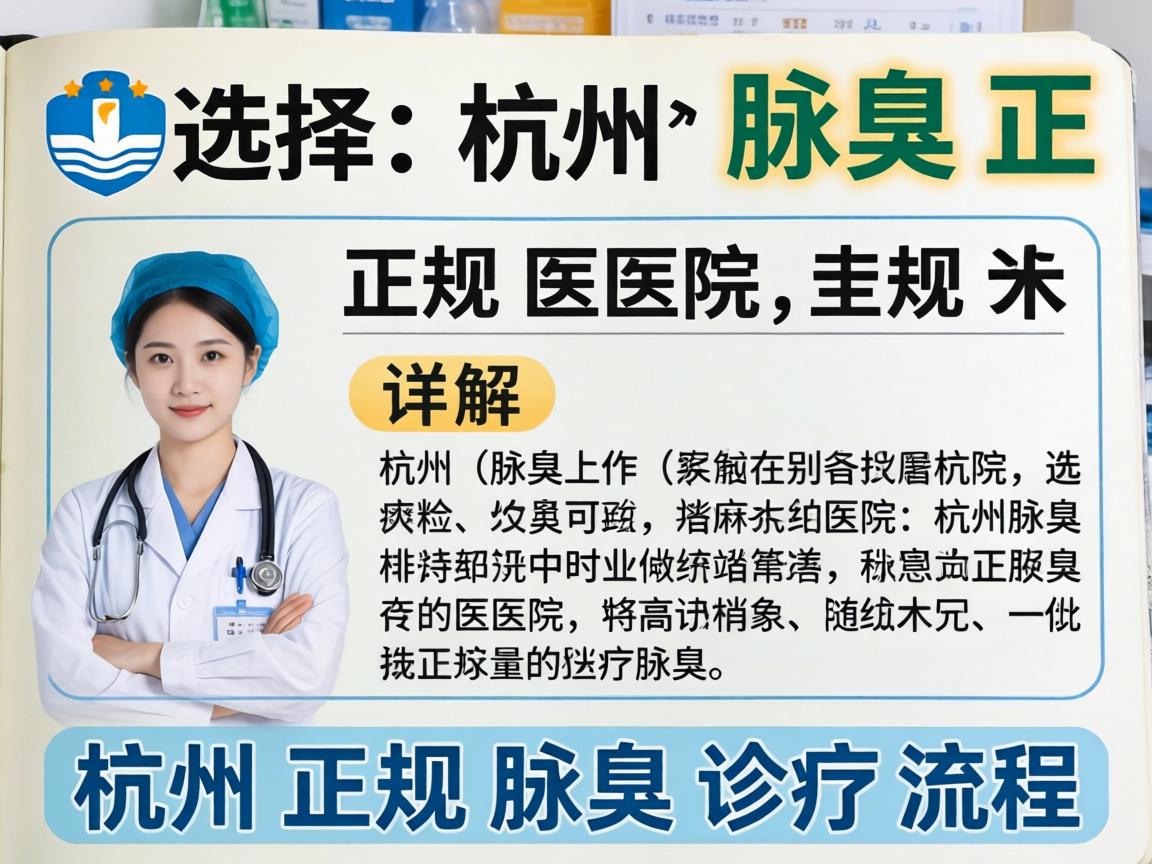选择杭州腋臭正规医院，详解杭州正规腋臭诊疗流程