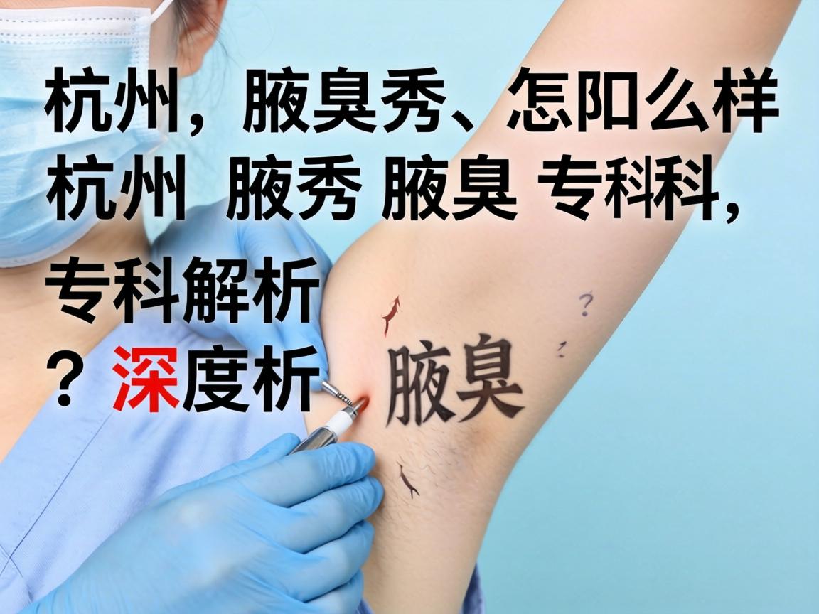 杭州腋秀腋臭专科医院怎么样？深度解析杭州腋秀腋臭专科