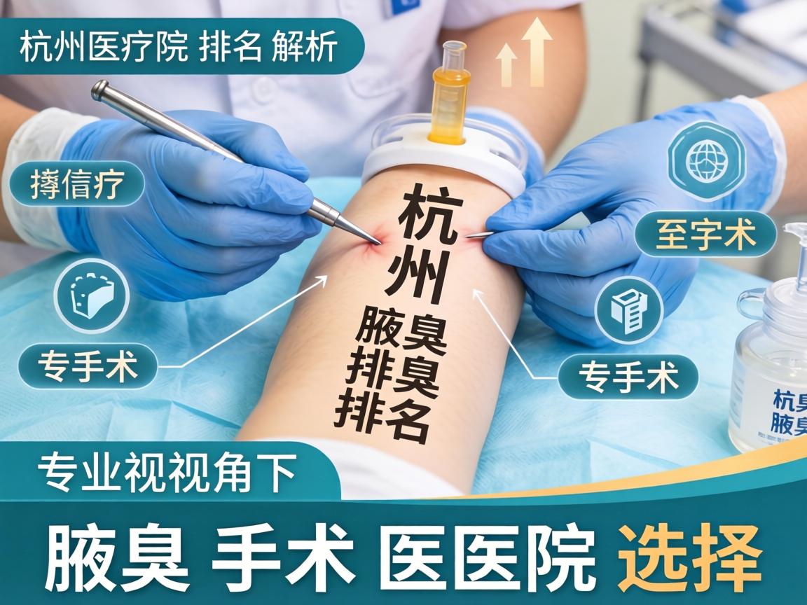 杭州腋臭手术医院排名解析，专业视角下的腋臭手术医院选择