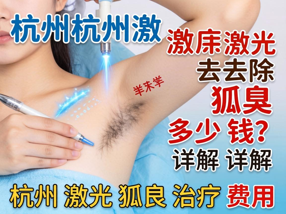 在杭州激光去除狐臭多少钱？详解杭州激光狐臭治疗费用