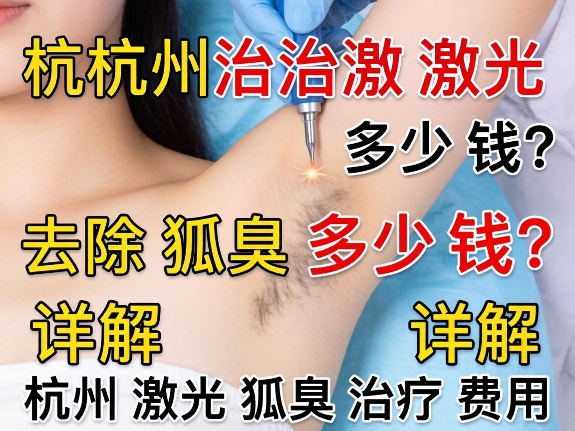 在杭州激光去除狐臭多少钱？详解杭州激光狐臭治疗费用