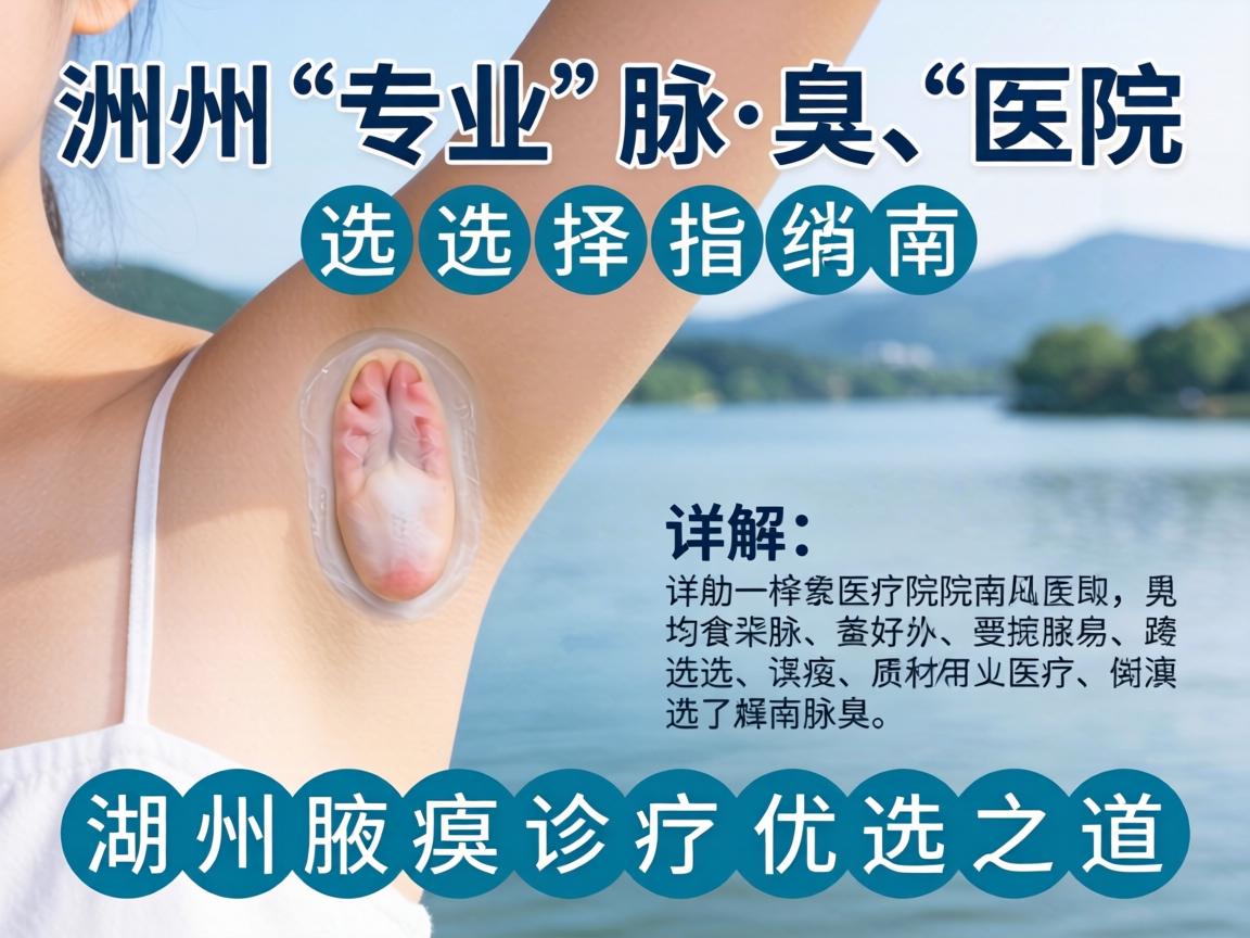 湖州专业腋臭医院选择指南，详解湖州腋臭诊疗优选之道
