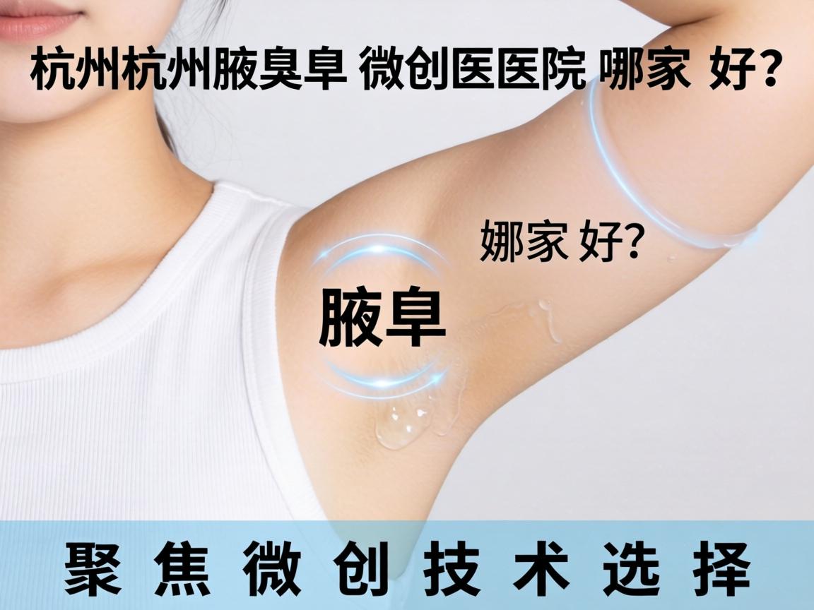 杭州腋秀解析，杭州腋臭微创医院哪家好？聚焦微创技术选择