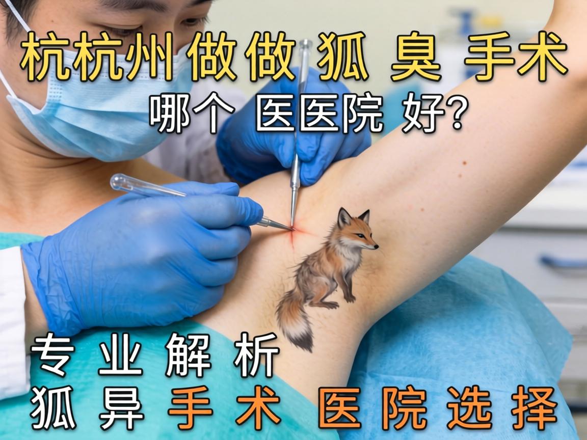 杭州做狐臭手术哪个医院好？专业解析狐臭手术医院选择