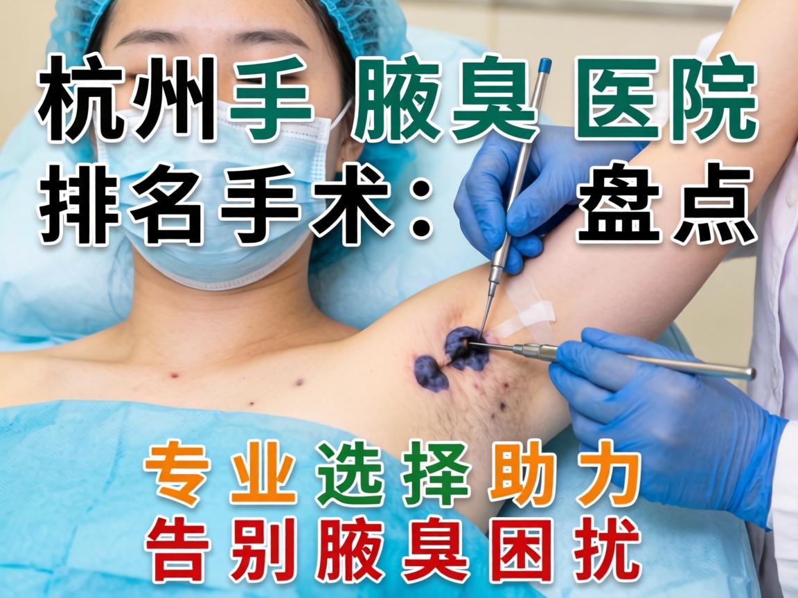 杭州腋臭手术医院排名盘点，专业选择助力告别腋臭困扰