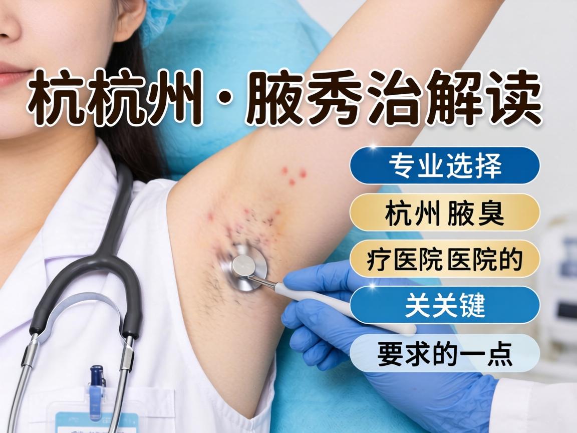 杭州腋秀解读，专业选择杭州腋臭医院的关键要点