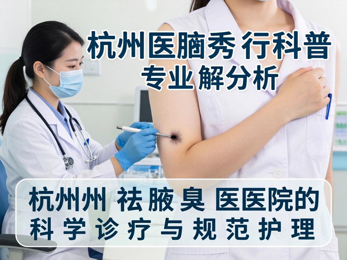杭州腋秀科普，专业解析杭州祛腋臭医院的科学诊疗与规范护理