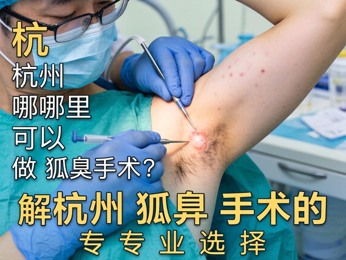 杭州哪里可以做狐臭手术？详解杭州狐臭手术的专业选择