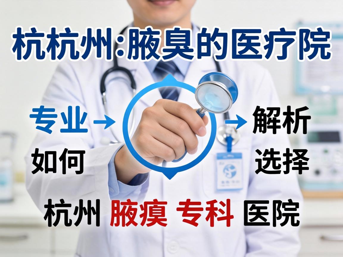 杭州腋臭医院专业解析，如何选择杭州腋臭专科医院
