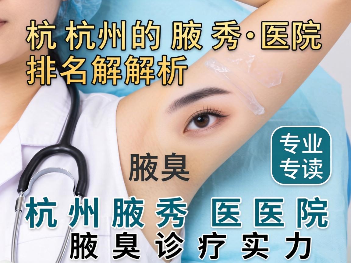 杭州腋秀医院排名解析，专业解读杭州腋秀医院的腋臭诊疗实力