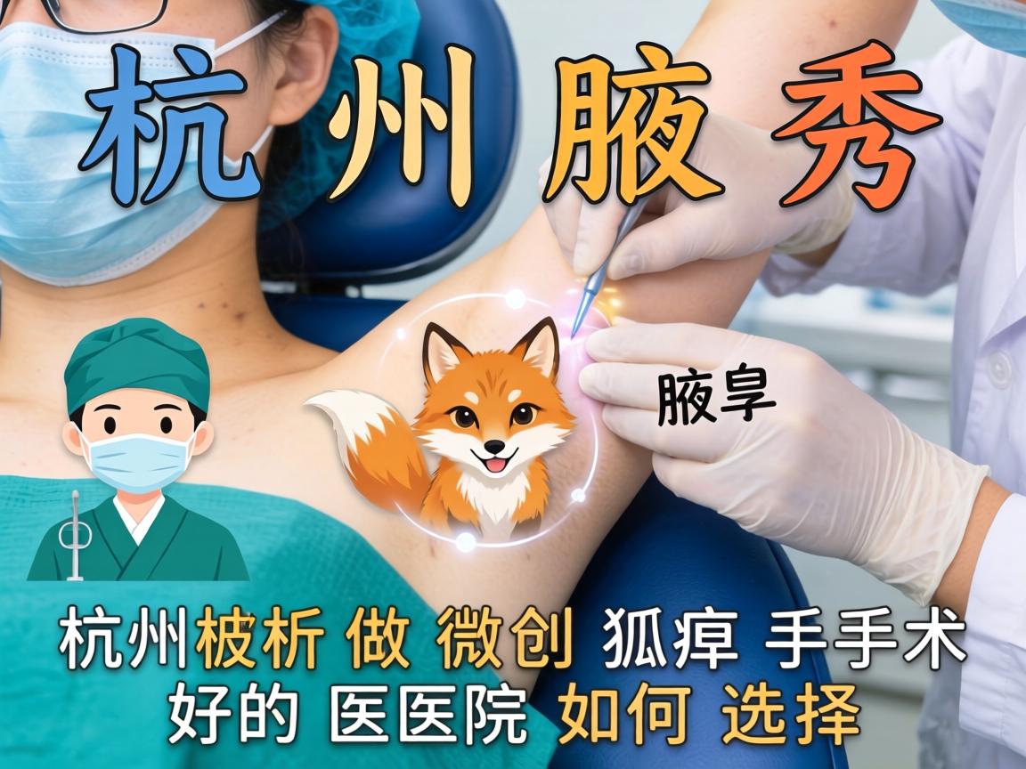 杭州腋秀解析，杭州做微创狐臭手术好的医院如何选择
