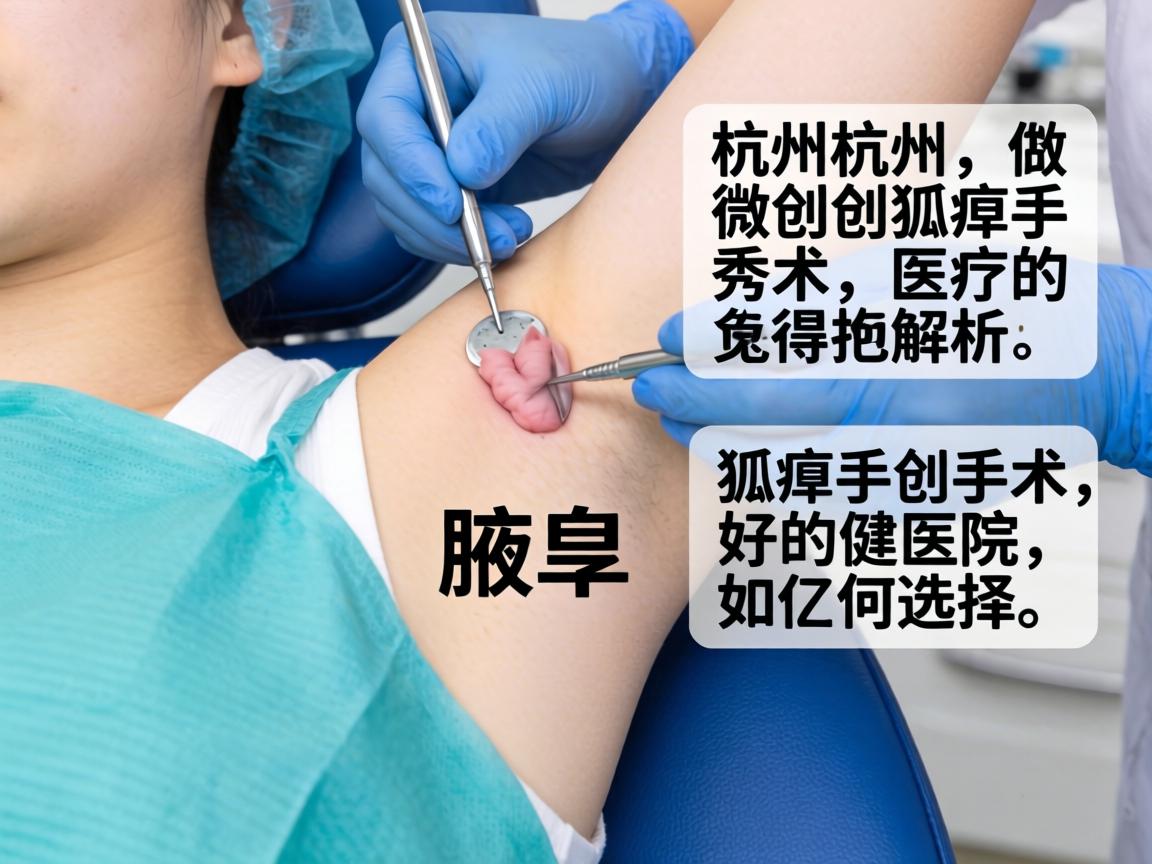 杭州腋秀解析，杭州做微创狐臭手术好的医院如何选择