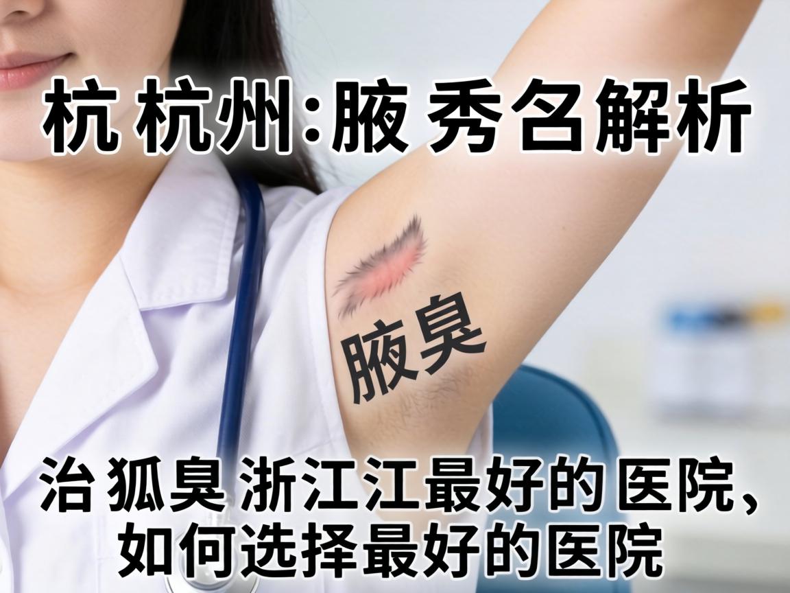 杭州腋秀解析，治狐臭浙江最好的医院，如何选择最好的医院