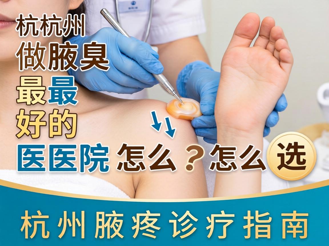 杭州做腋臭最好的医院怎么选？杭州腋臭诊疗指南
