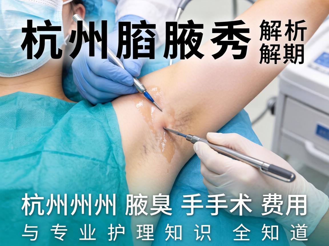 杭州腋秀解析，杭州腋臭手术费用与专业护理知识全知道